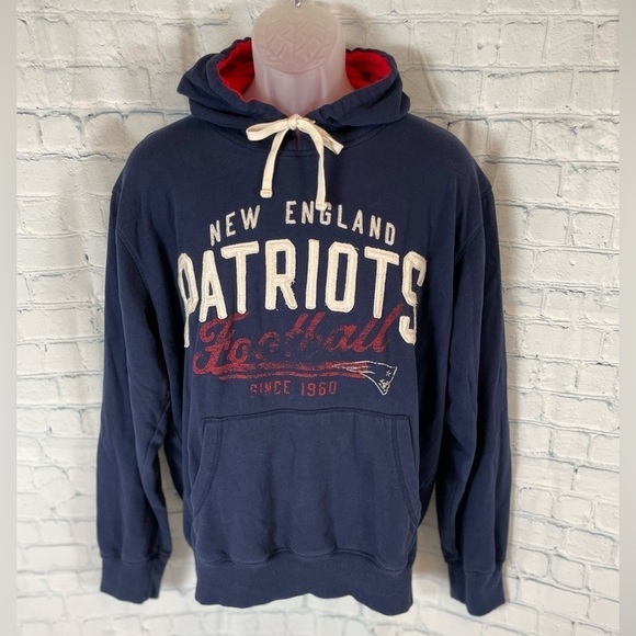 NFL Other - New England Patriots Hoodie Men’s L Blue NFL Embroidered Hooded Sweatshirt top